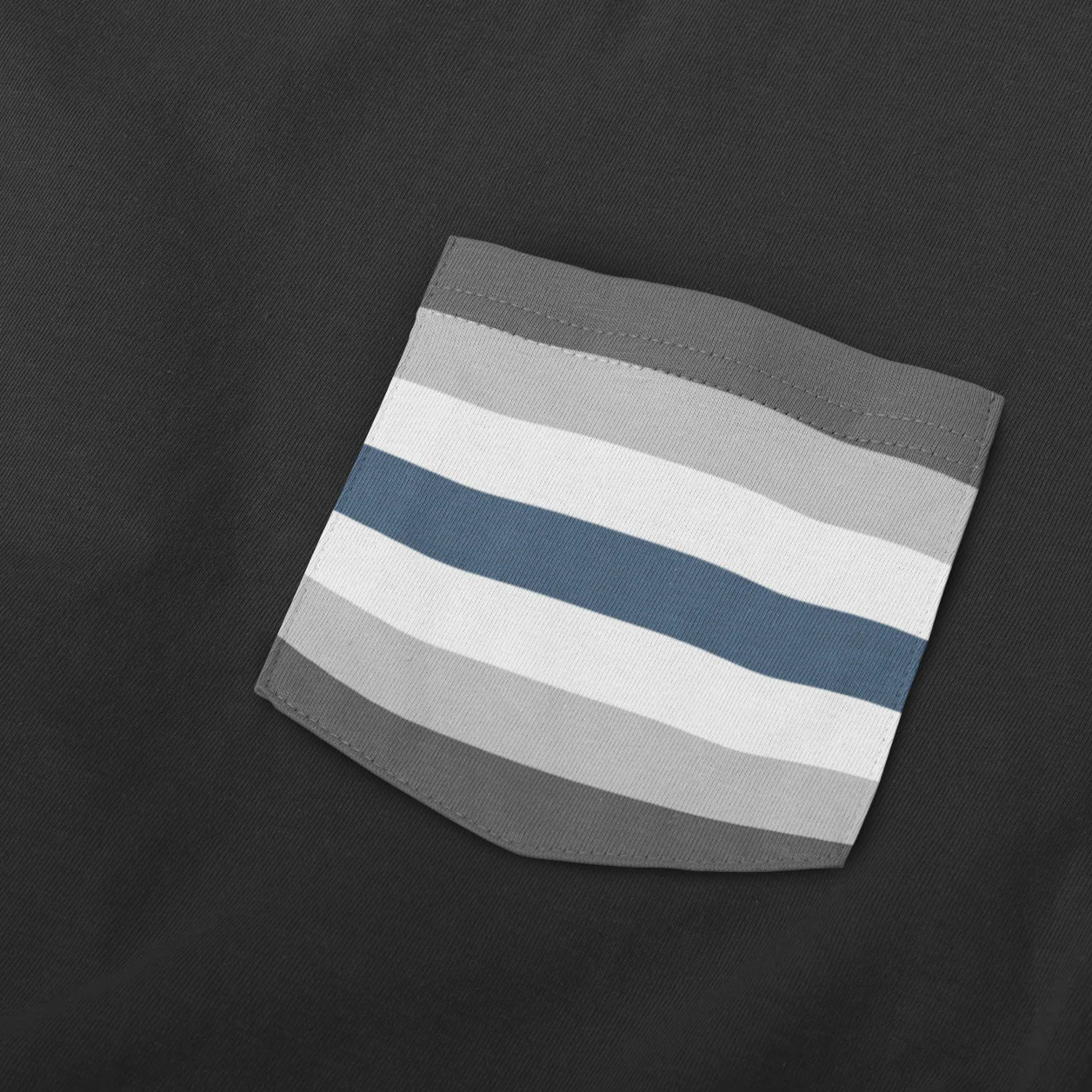 Greygender Pride Flag Pocket T Shirt - Image 2