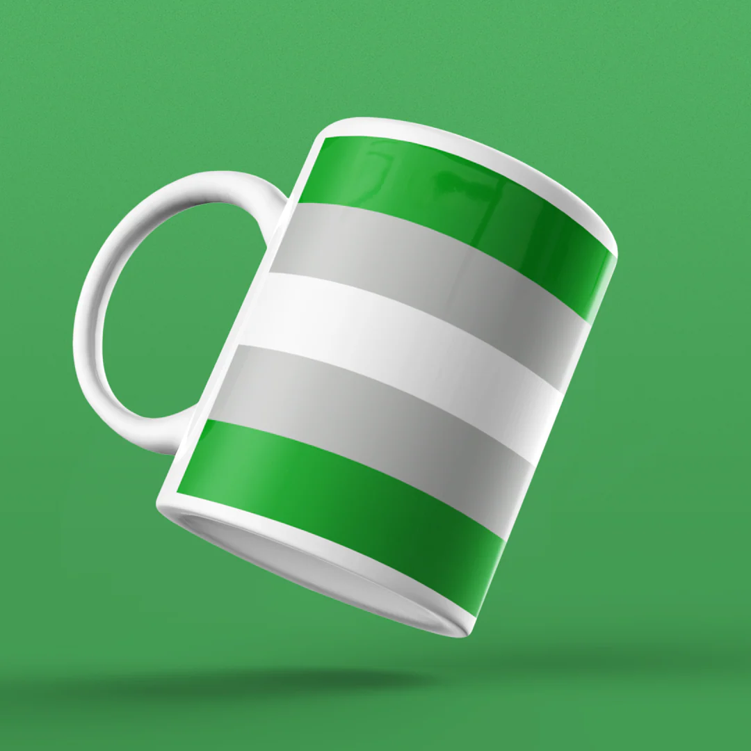 Greyromantic Pride Flag Coffee Mug - Image 4