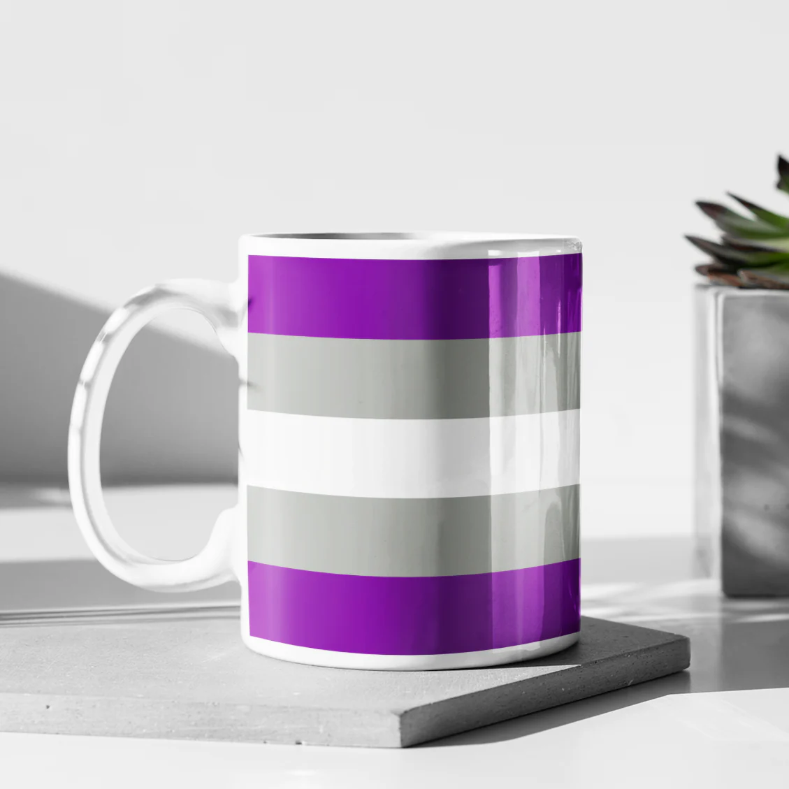 Greysexual Pride Flag Coffee Mug - Image 4