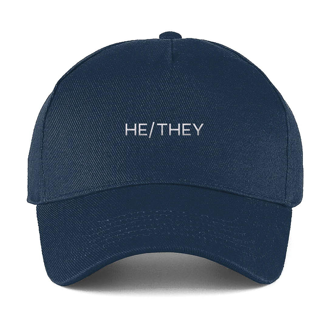 He/They Pronouns Baseball Cap - Image 3
