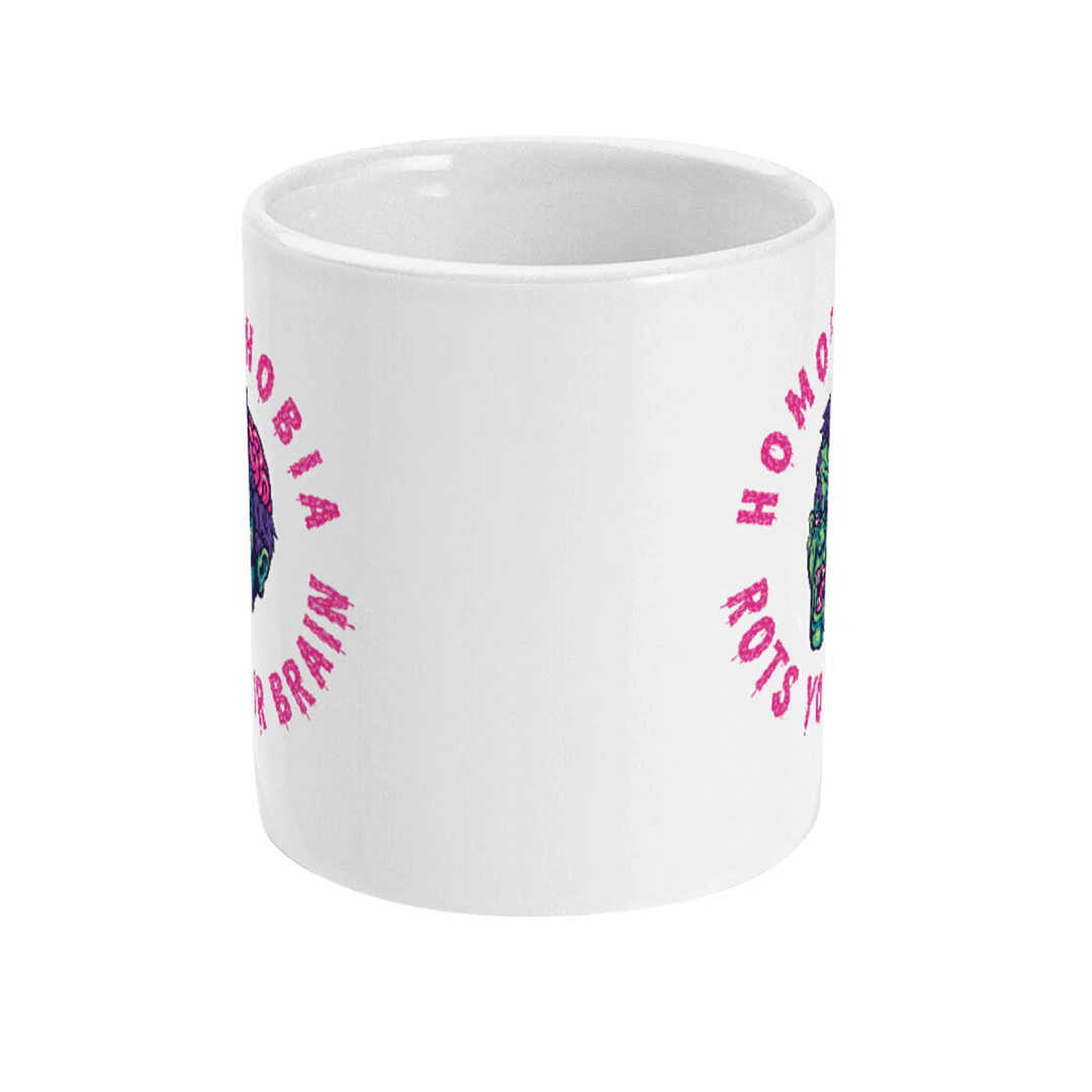Homophobia Rots Your Brain Coffee Mug - Image 2