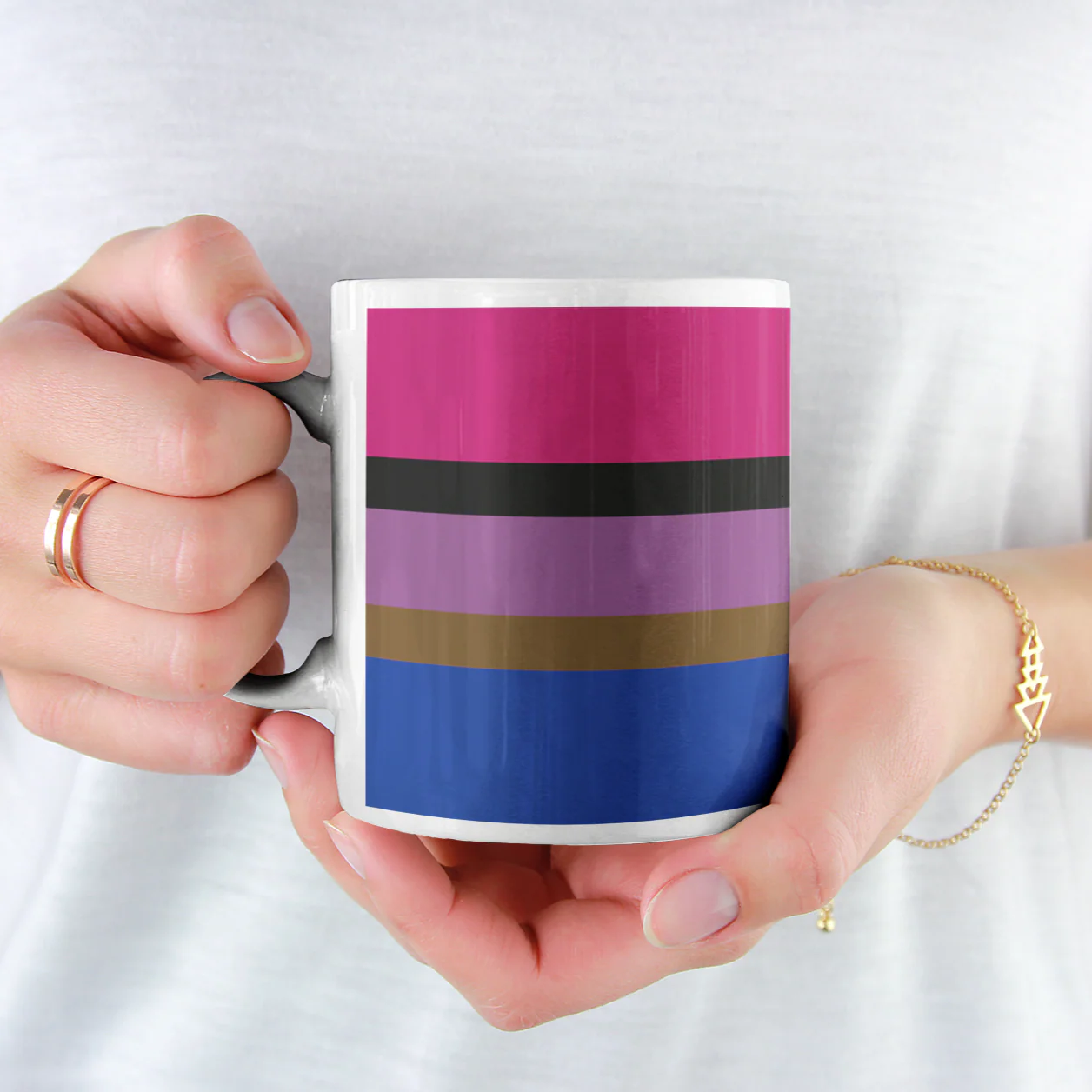 Inclusive Bisexual Pride Flag Coffee Mug - Image 4
