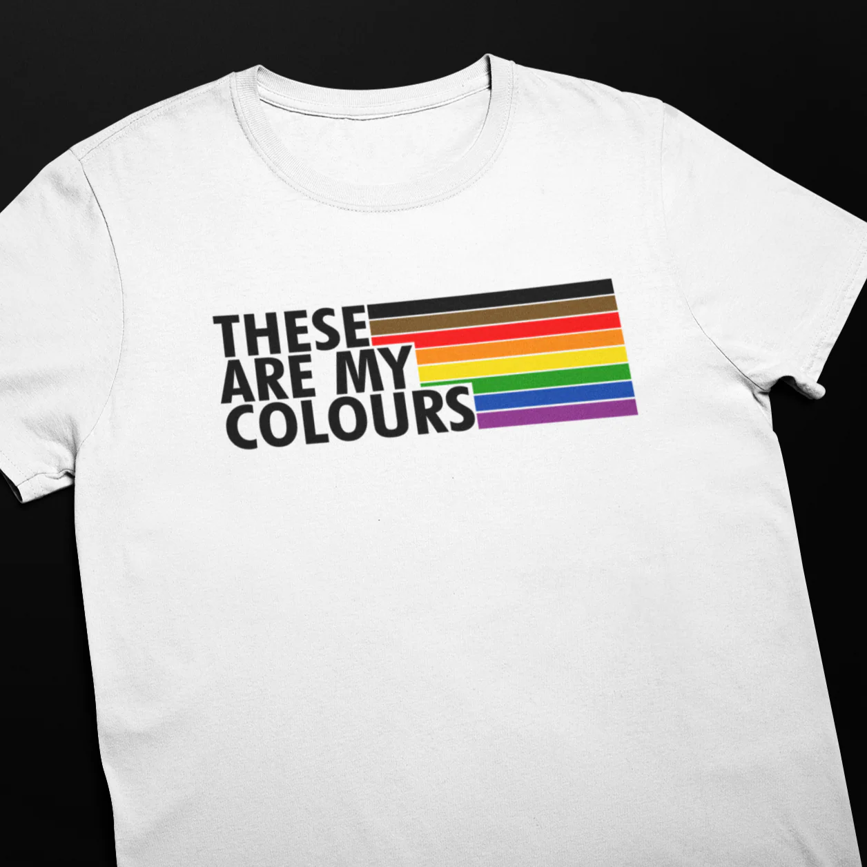 Inclusive Gay Pride Shirt - These Are My Colours - Image 3