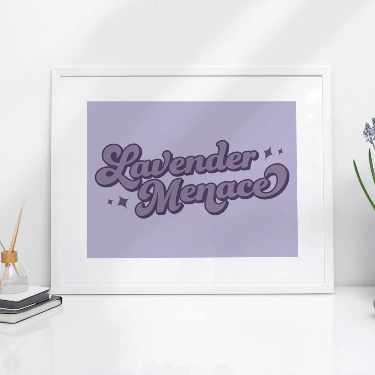 Lavender Menace Art Print - Image 2