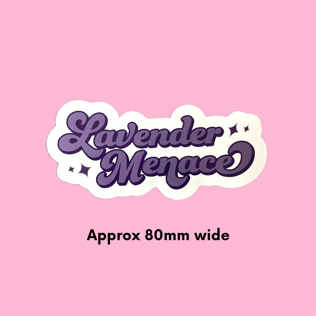 Lavender Menace Vinyl Sticker - Image 3
