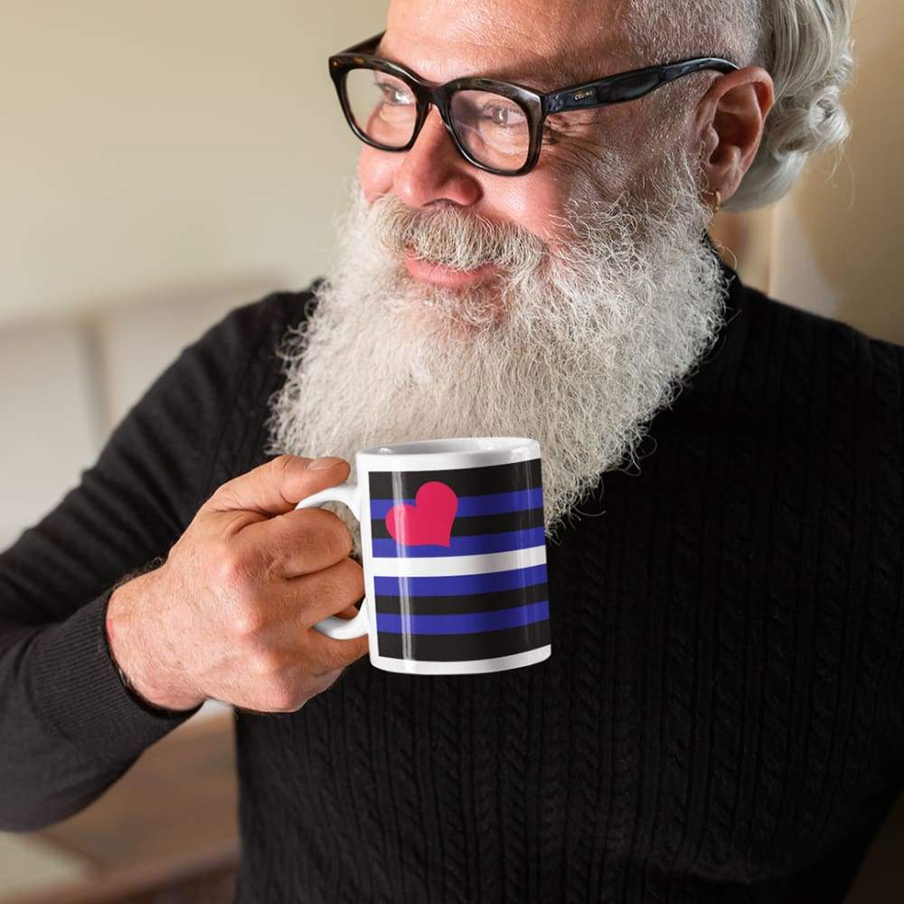 Leather Pride Flag Coffee Mug - Image 4