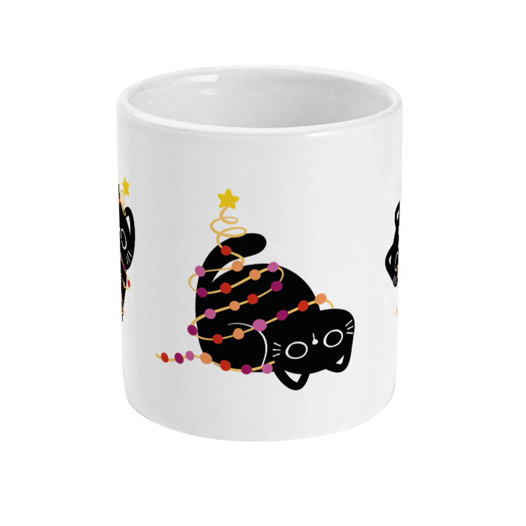 Lesbian Cat Christmas Coffee Mug - Image 2