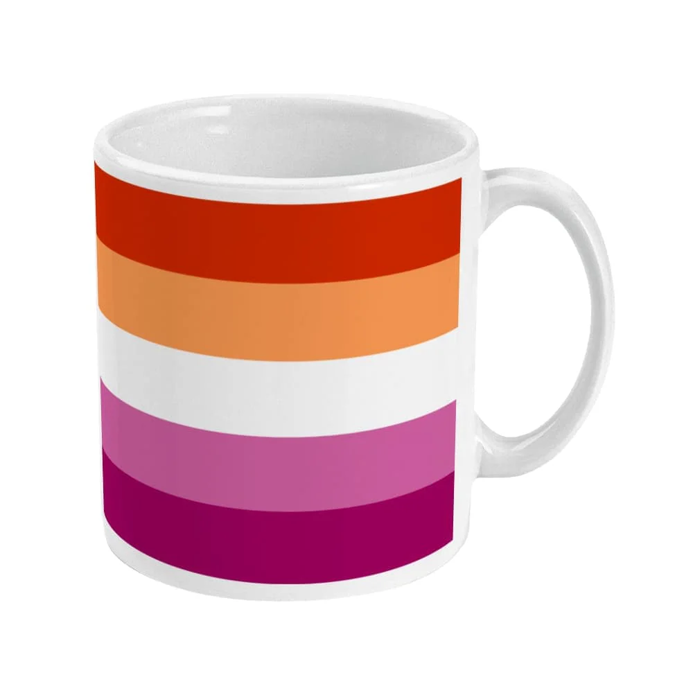 Lesbian Pride Flag Coffee Mug - Image 3