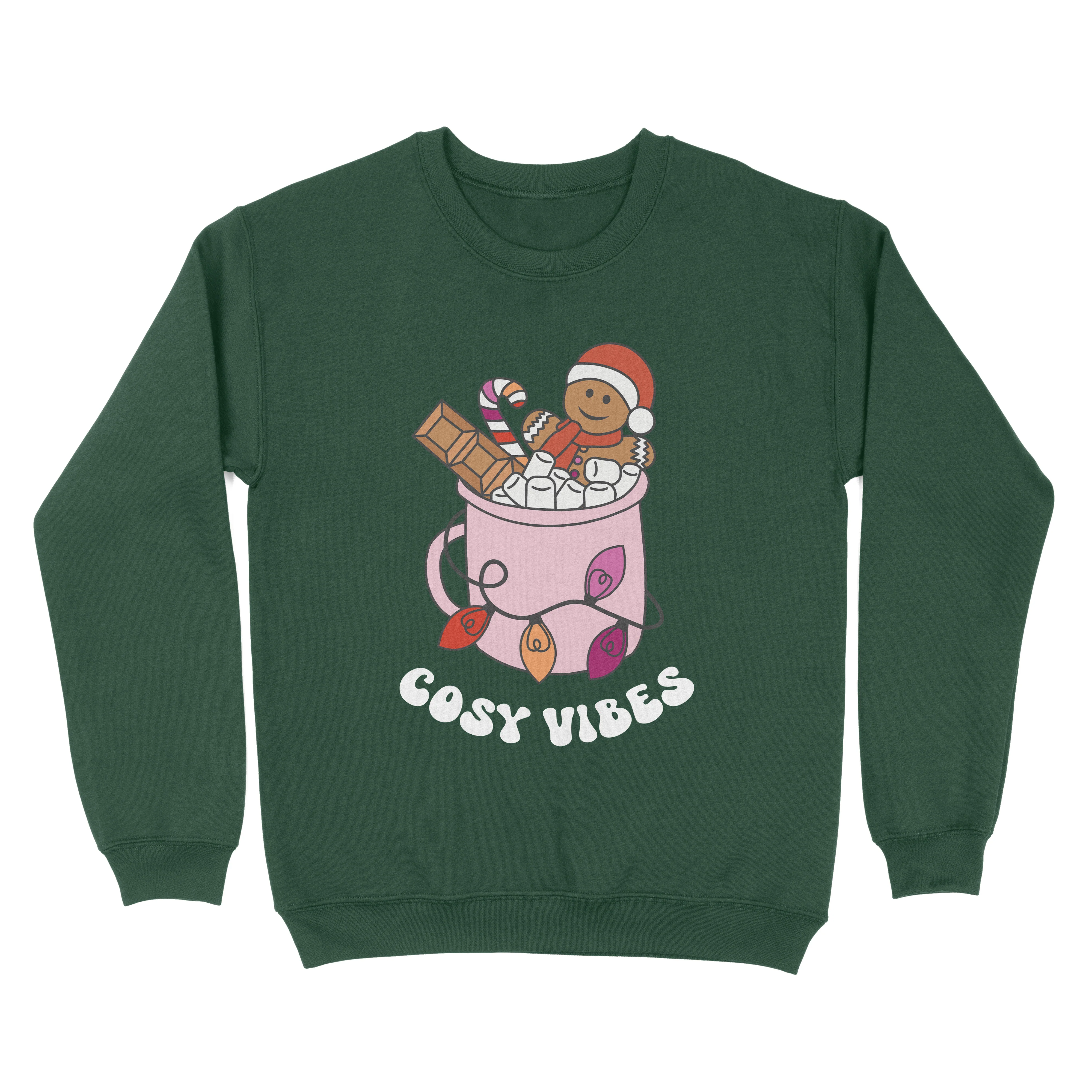Lesbian Cosy Vibes Subtle Pride Christmas Jumper - Image 2