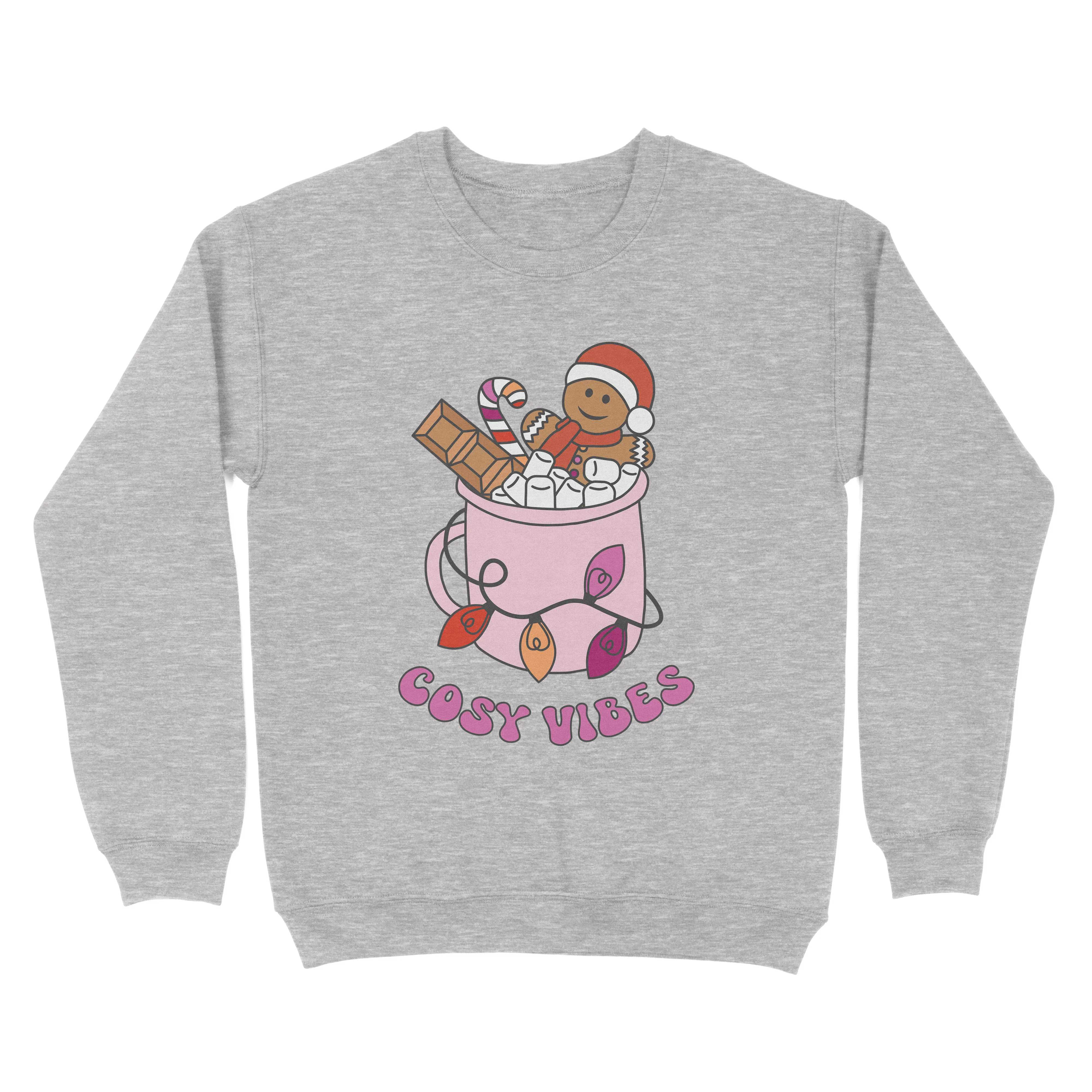 Lesbian Cosy Vibes Subtle Pride Christmas Jumper - Image 5