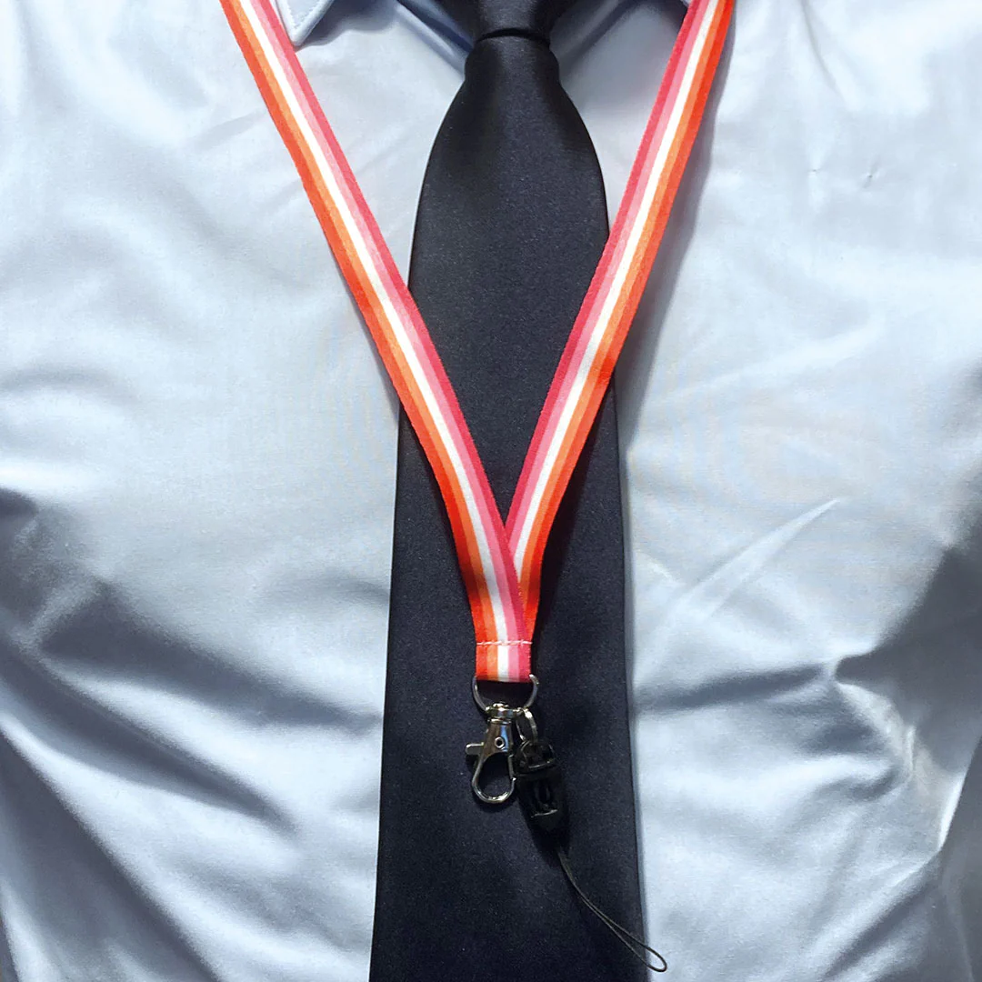 Lesbian Pride Flag Lanyard - Image 4