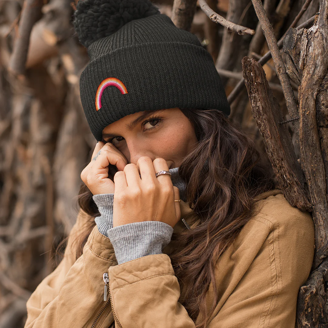 Lesbian Rainbow Beanie Hat - Image 7