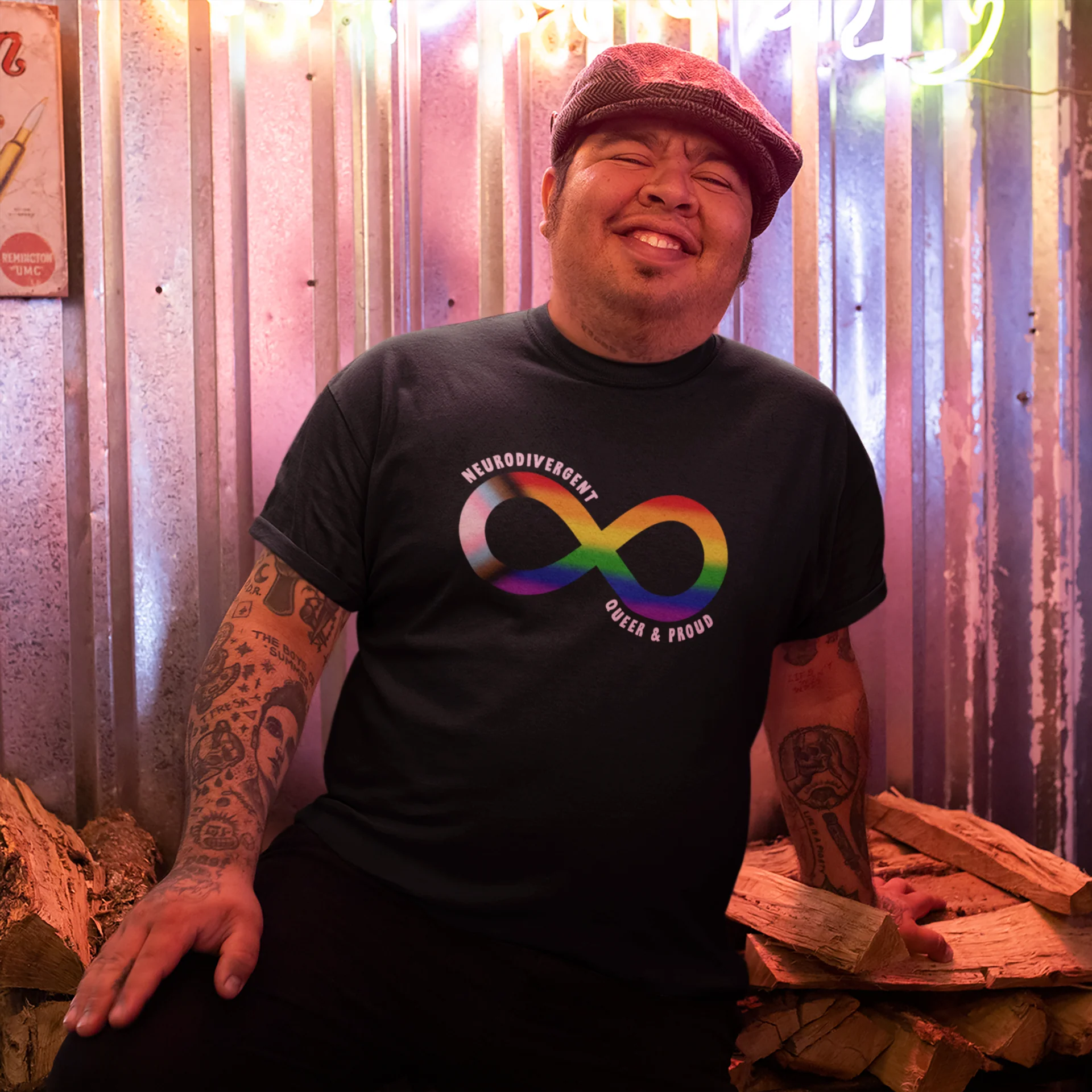 Neurodivergent Queer & Proud T Shirt - Image 2