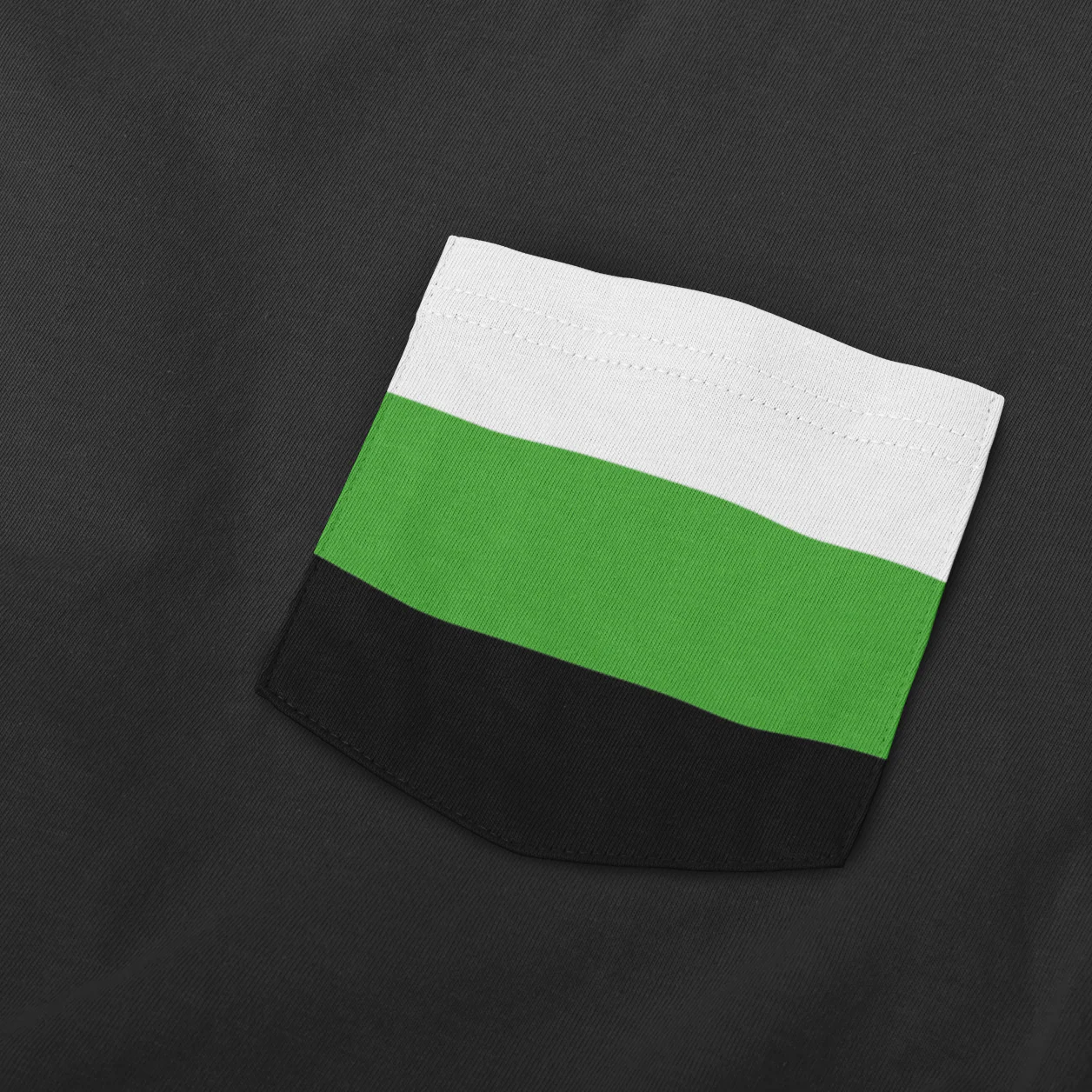 Neutrois Pride Flag Pocket T Shirt - Image 2