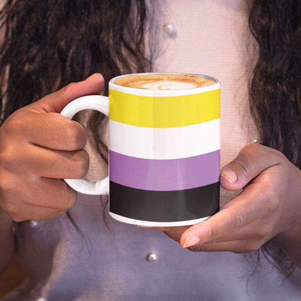 Non Binary Pride Flag Coffee Mug - Image 4
