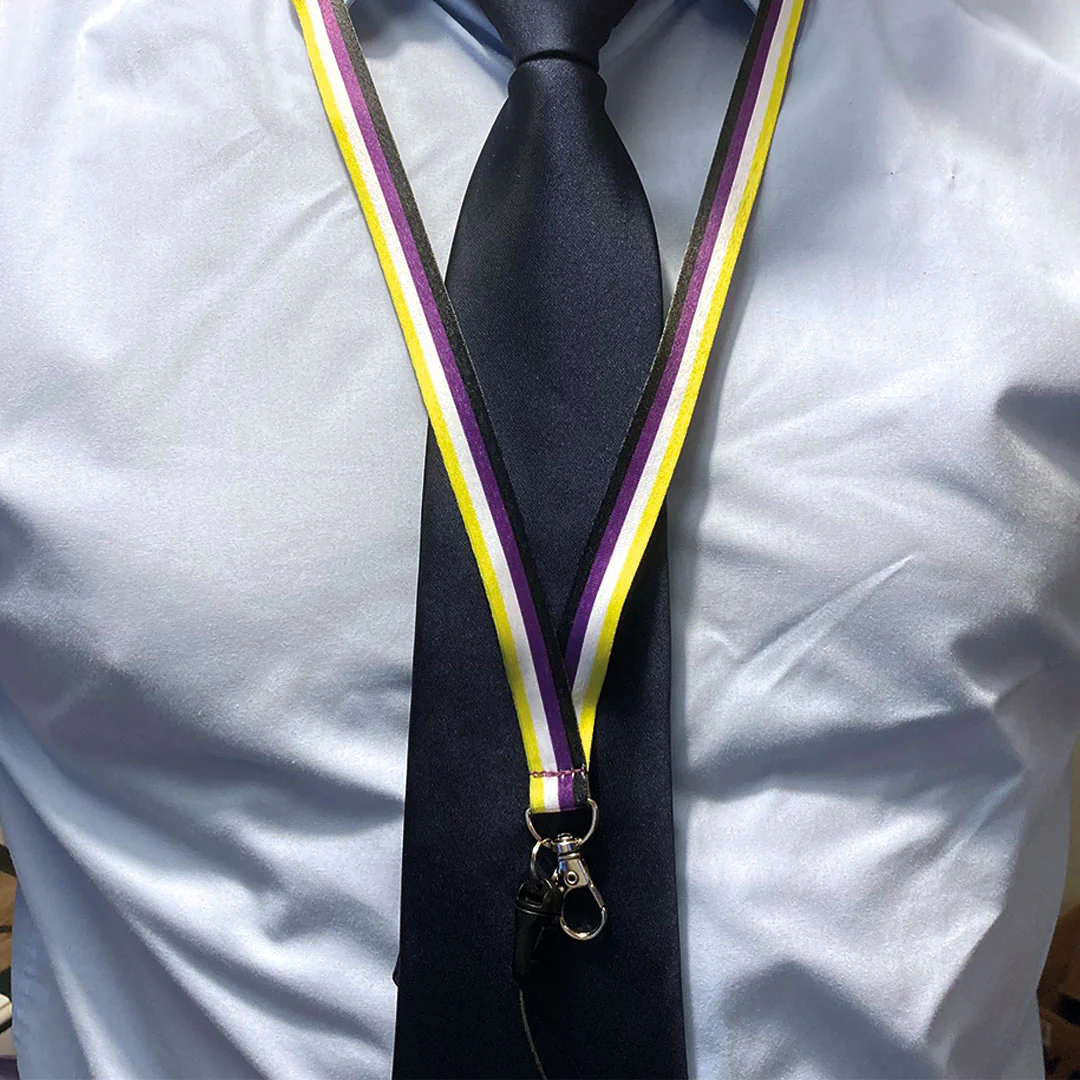 Non Binary Pride Flag Lanyard - Image 3