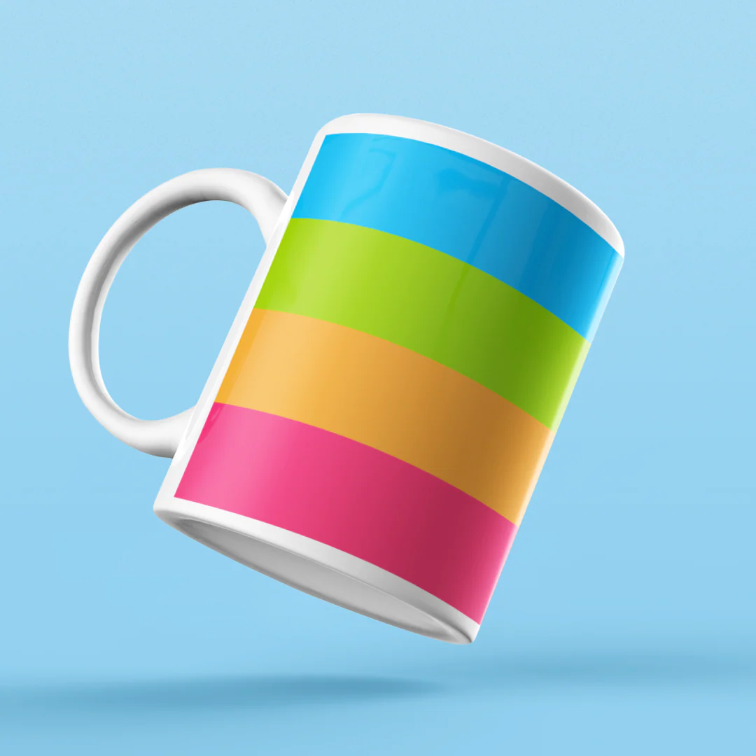 Panromantic Pride Flag Coffee Mug - Image 4