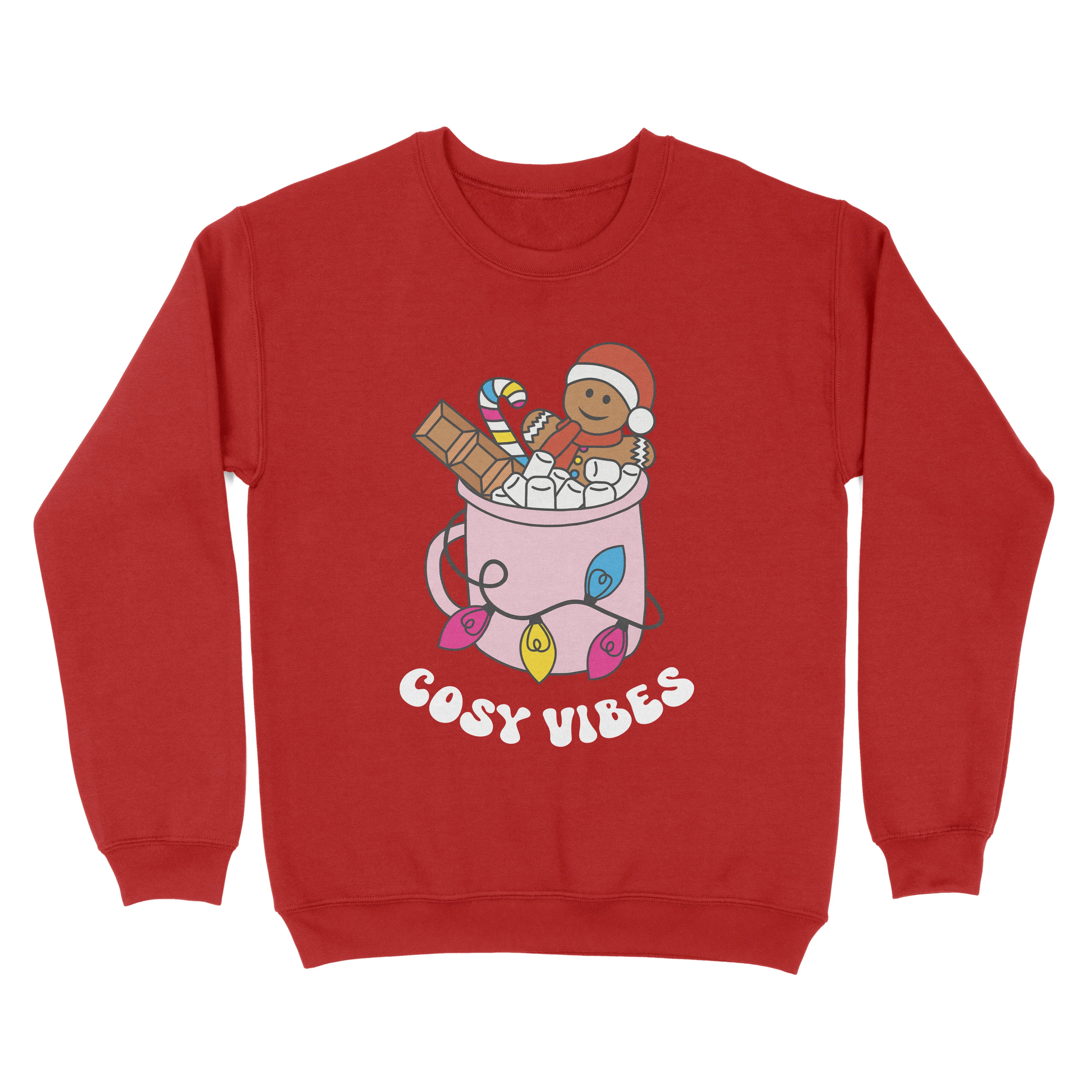 Pansexual Cosy Vibes Subtle Pride Christmas Jumper - Image 2