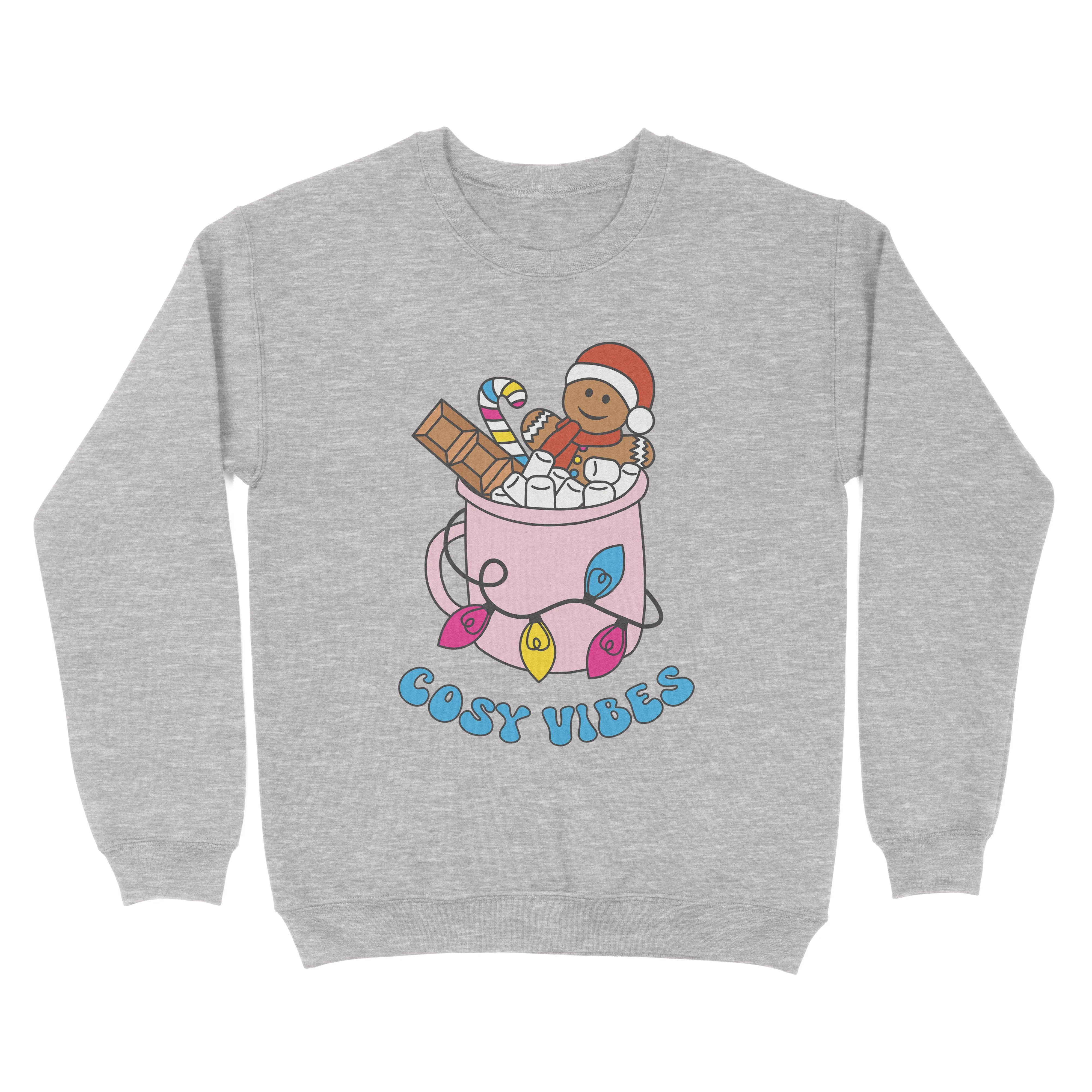 Pansexual Cosy Vibes Subtle Pride Christmas Jumper - Image 4