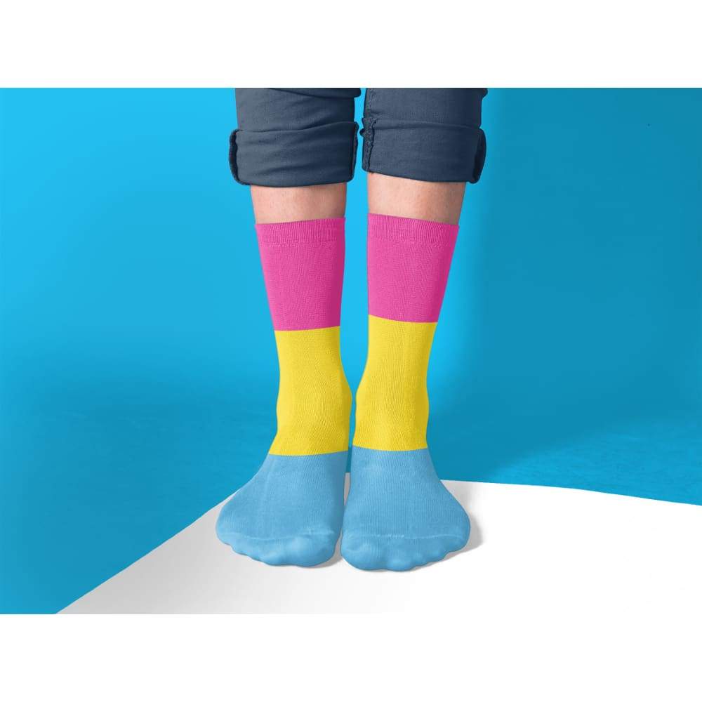 Pansexual Pride Flag Tube Socks - Image 2