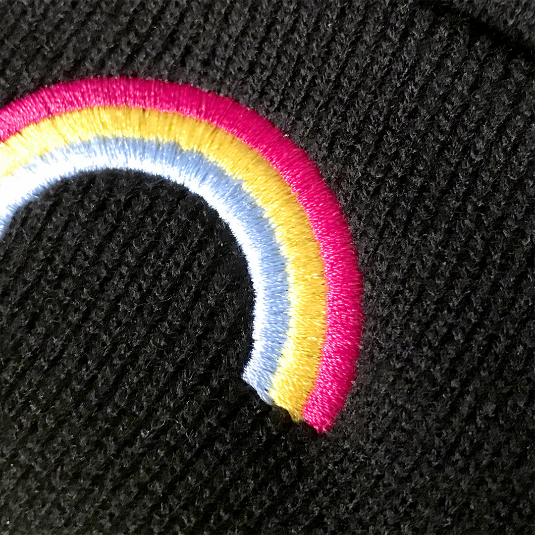 Pansexual Rainbow Beanie Hat - Image 2