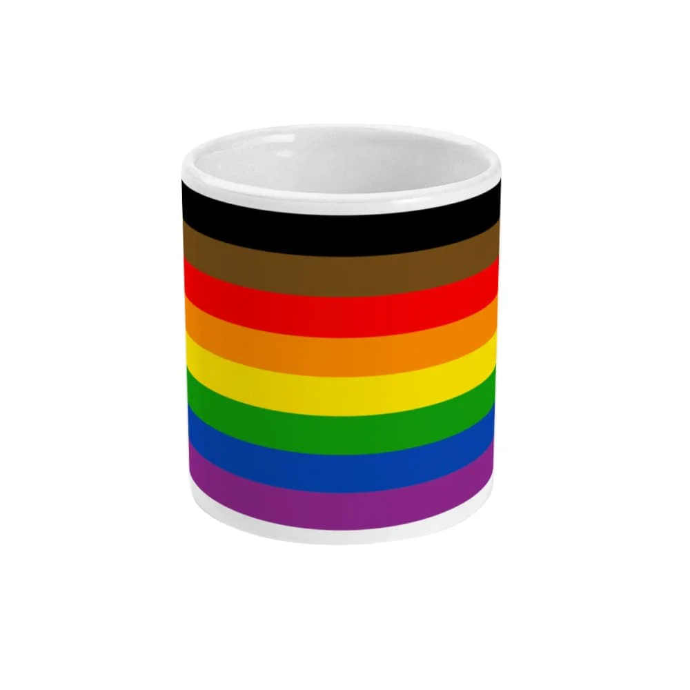 Philly Gay Pride Flag Coffee Mug - Image 2