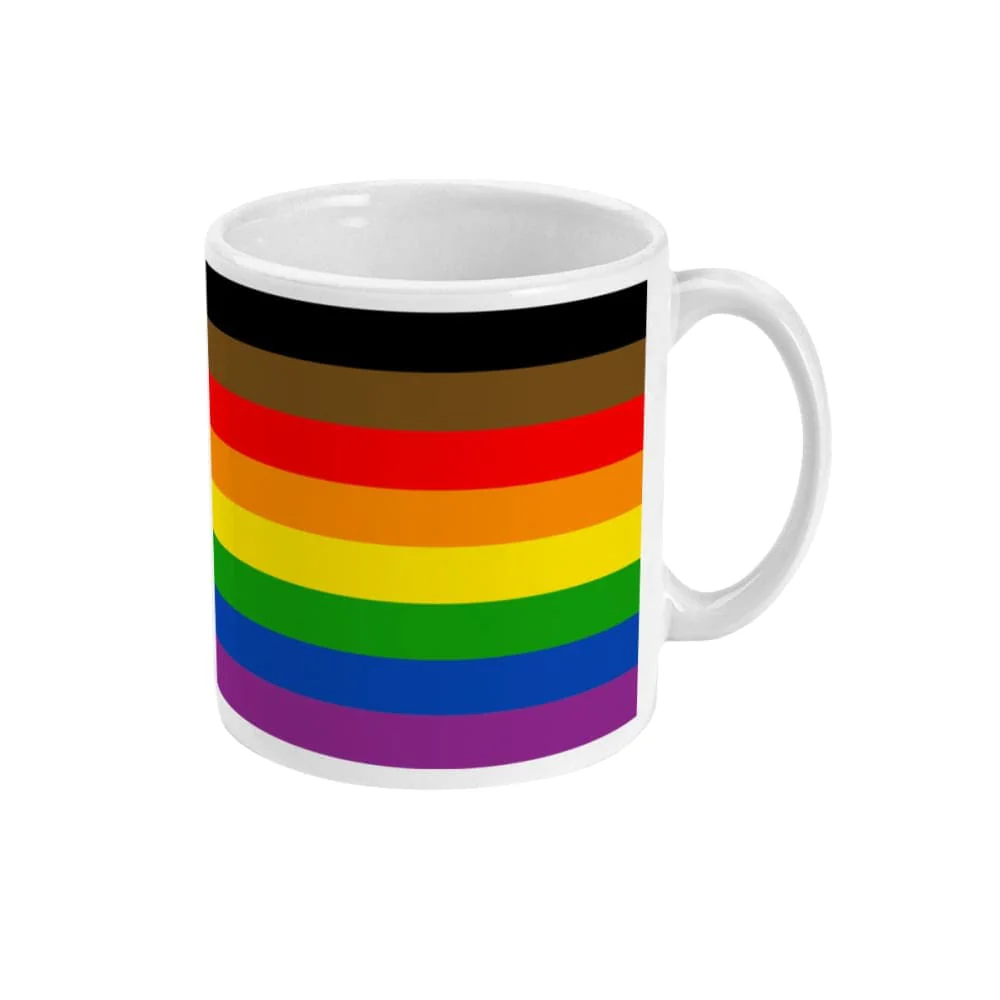 Philly Gay Pride Flag Coffee Mug - Image 3