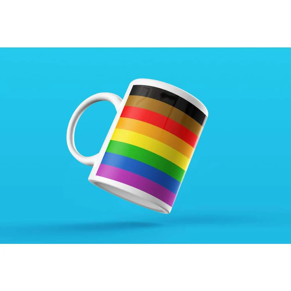Philly Gay Pride Flag Coffee Mug - Image 4