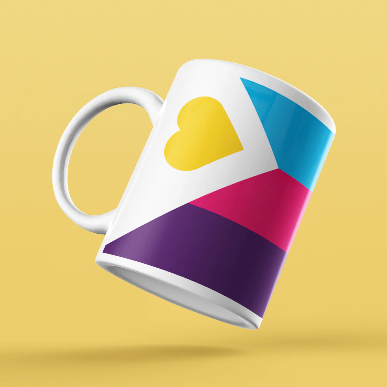 Polyamory Pride Flag Coffee Mug - Image 5