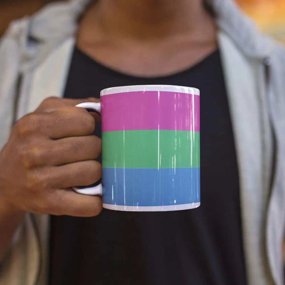 Polysexual Pride Flag Coffee Mug - Image 4