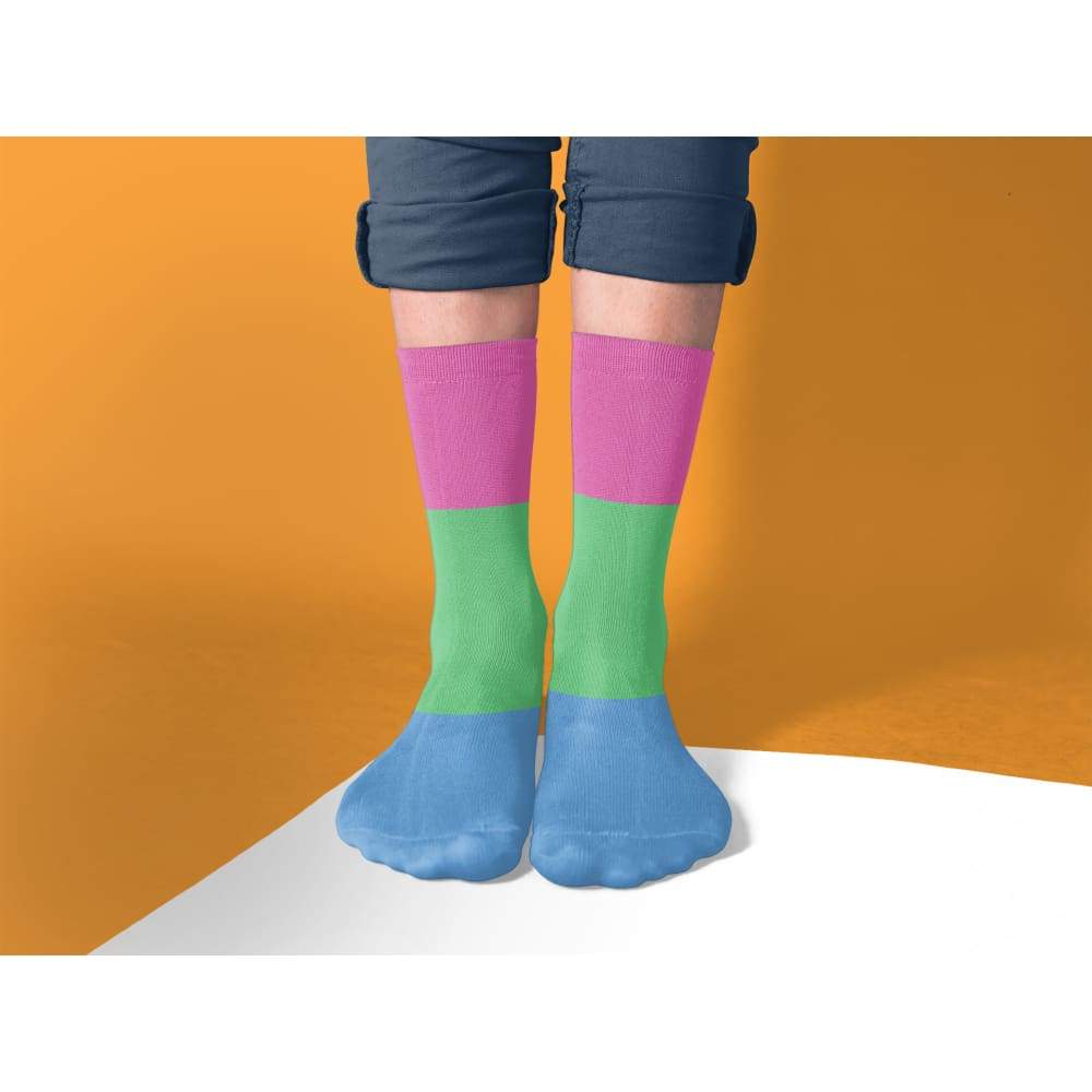 Polysexual Pride Flag Tube Socks - Image 2