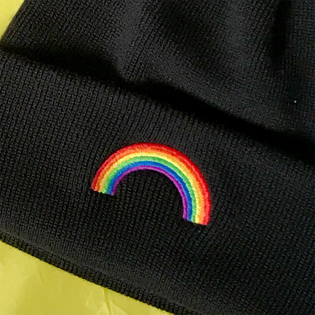 Pride Rainbow Beanie Hat - Image 5