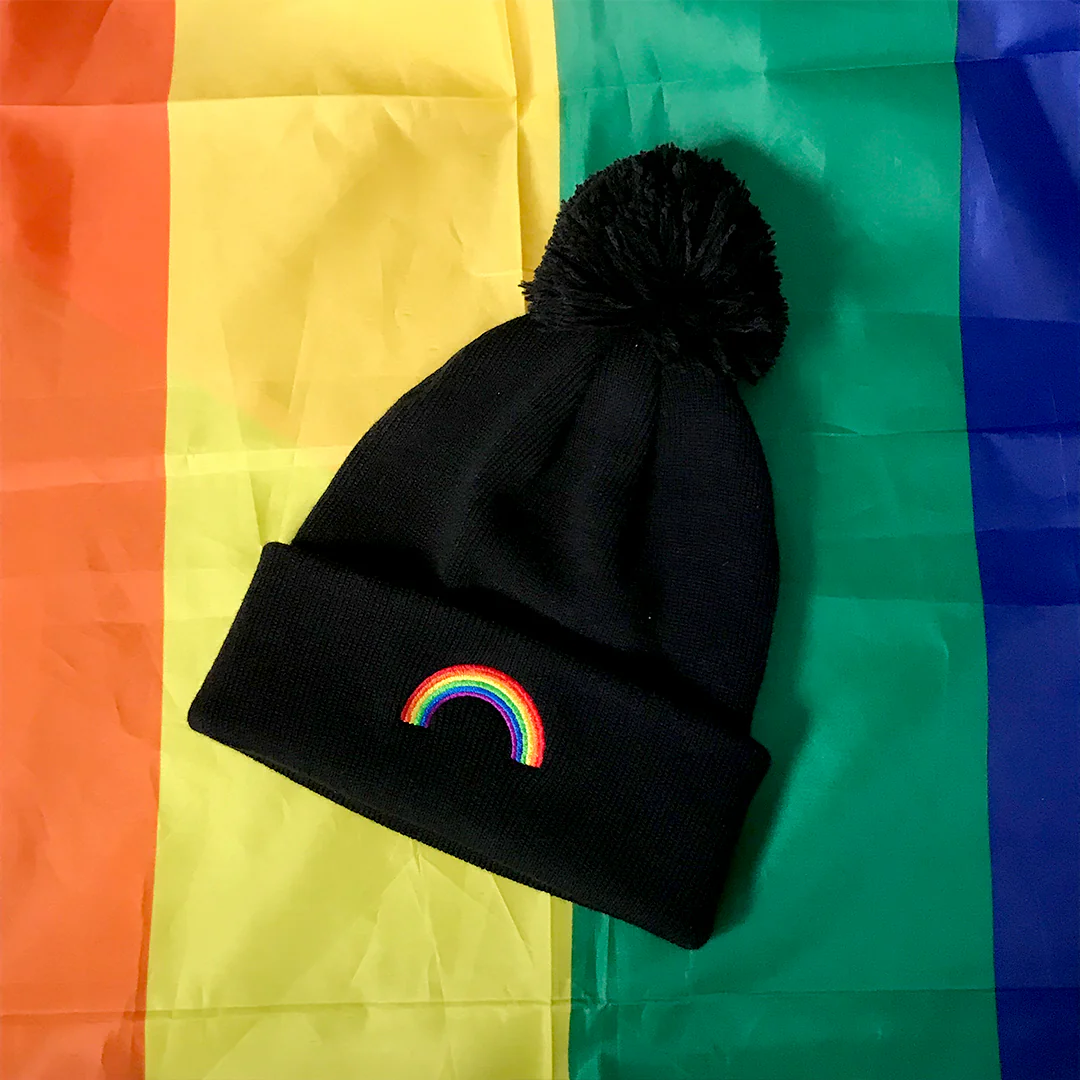 Pride Rainbow Beanie Hat - Image 6