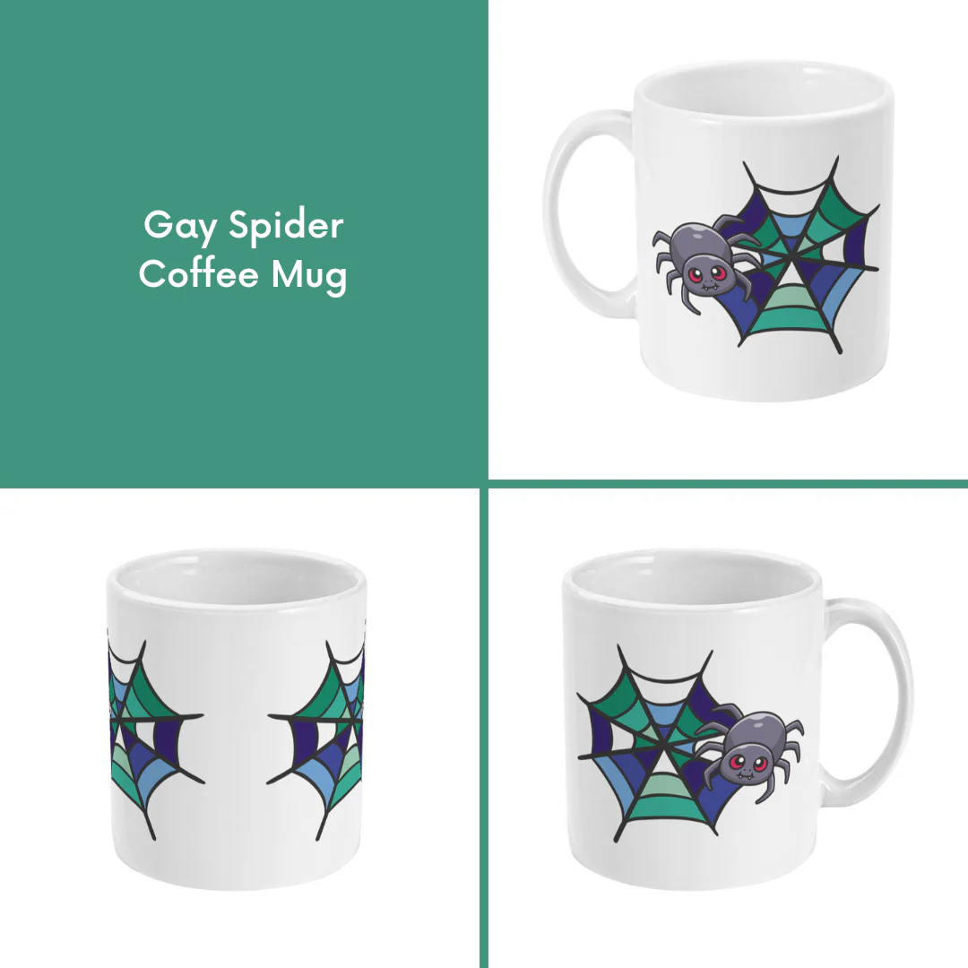 Subtle Pride Spider Coffee Mug - Image 6