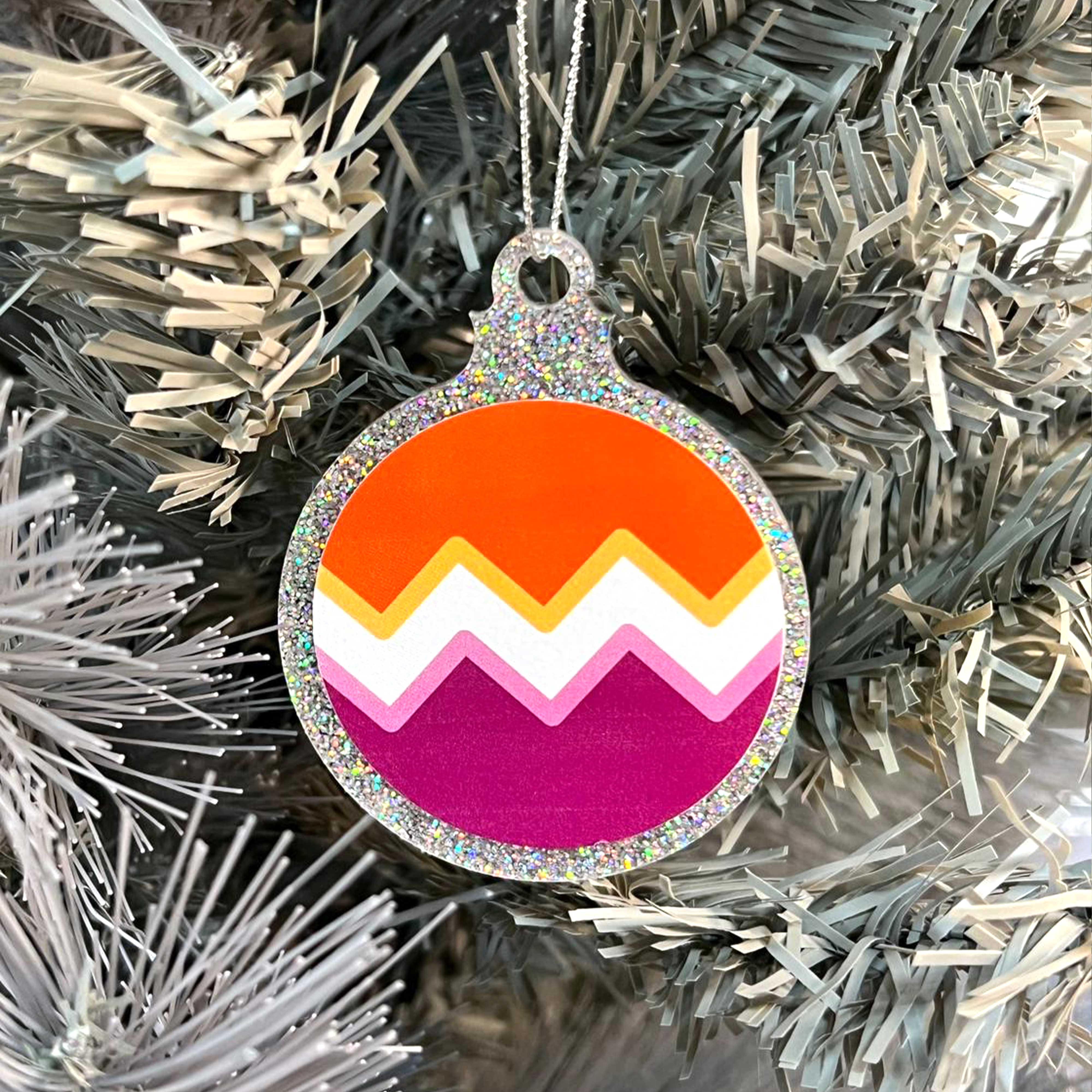 Progress Pride Flag Christmas Bauble - Image 4