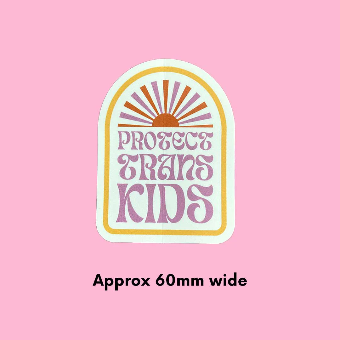 Protect Trans Kids Vinyl Sticker - Image 3
