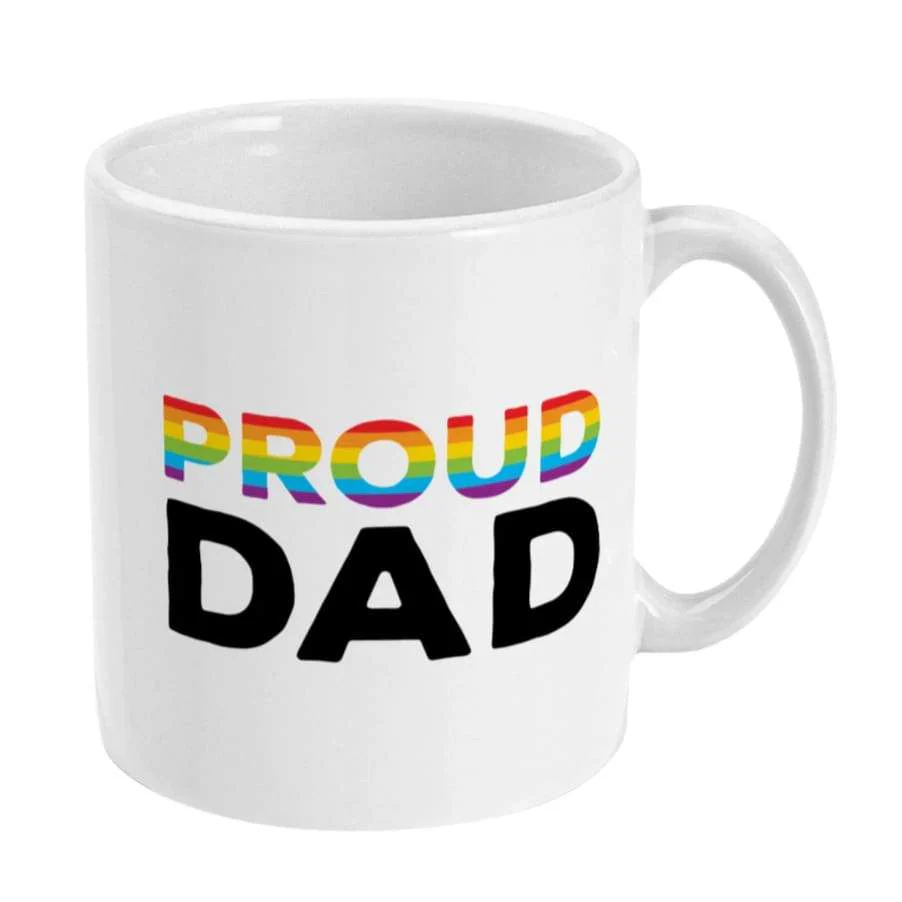 Proud Dad - Rainbow Flag Mug - Image 3