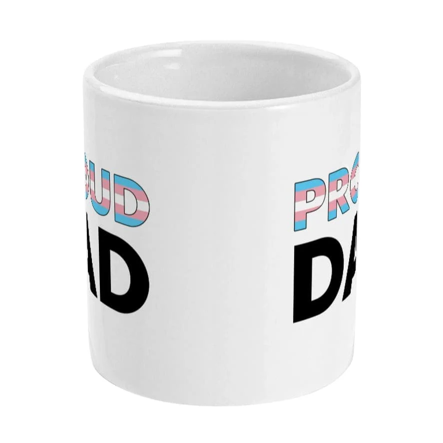 Proud Dad - Transgender Flag Mug - Image 2