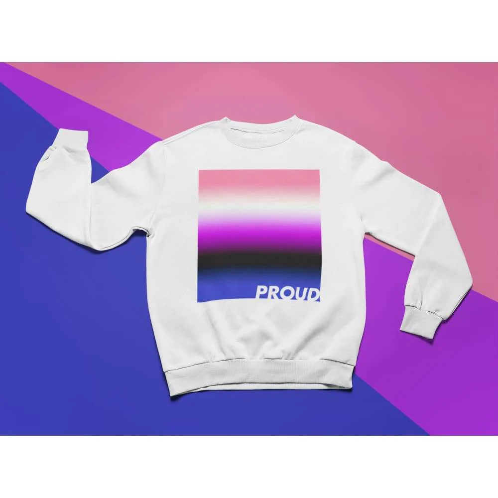 Proud Genderfluid Sweatshirt - Image 2