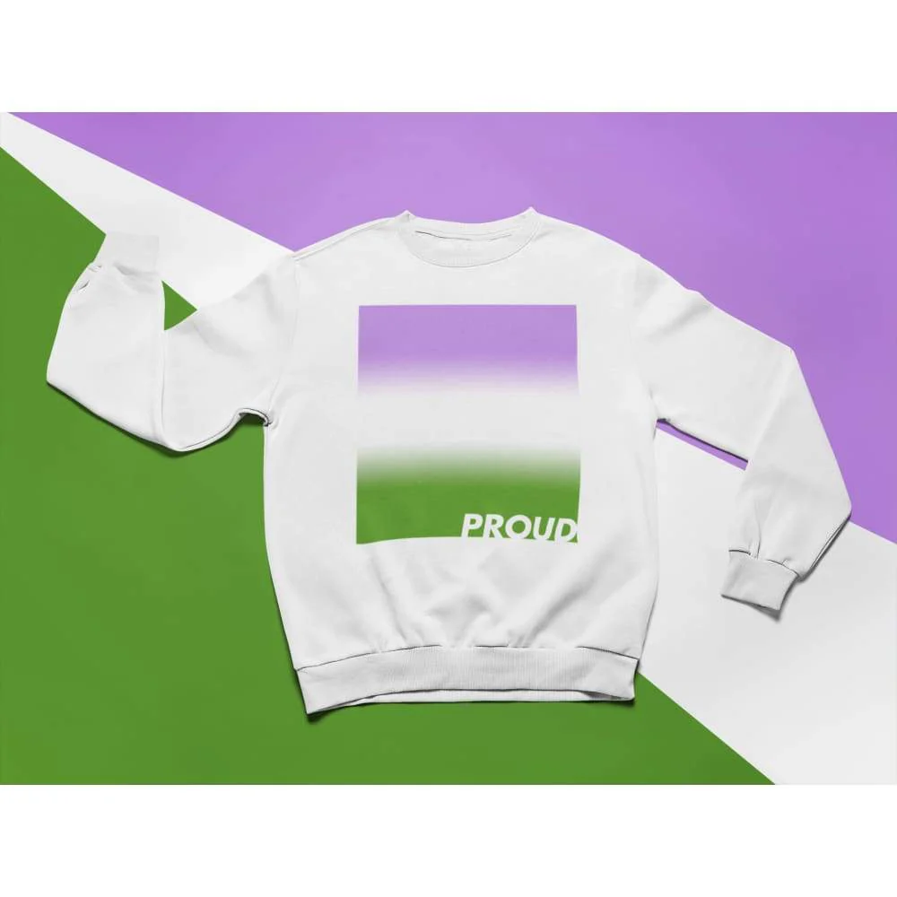 Proud Genderqueer Sweatshirt - Image 2