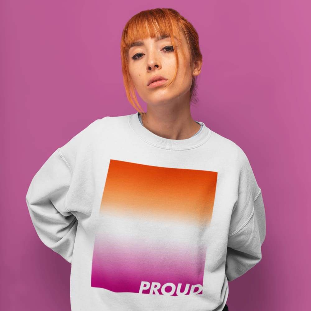 Proud Lesbian Sweatshirt - Community Voted Flag - Image 3