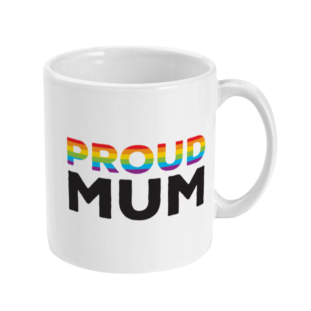 Proud Mum - Rainbow Flag Mug - Image 3