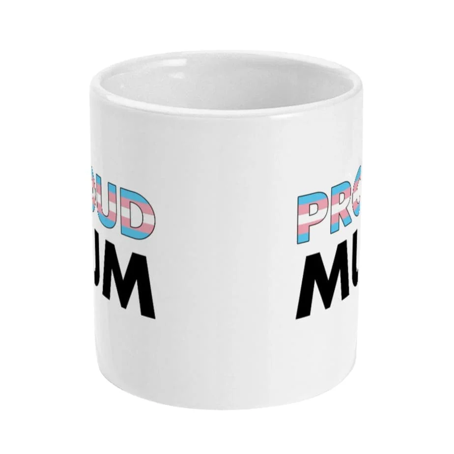 Proud Mum - Transgender Flag Mug - Image 2