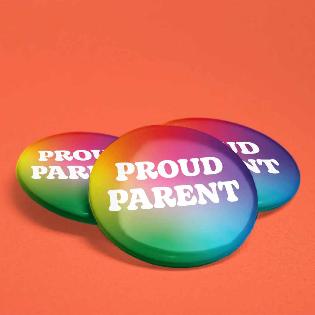 Proud Parent Rainbow Badge - Image 2
