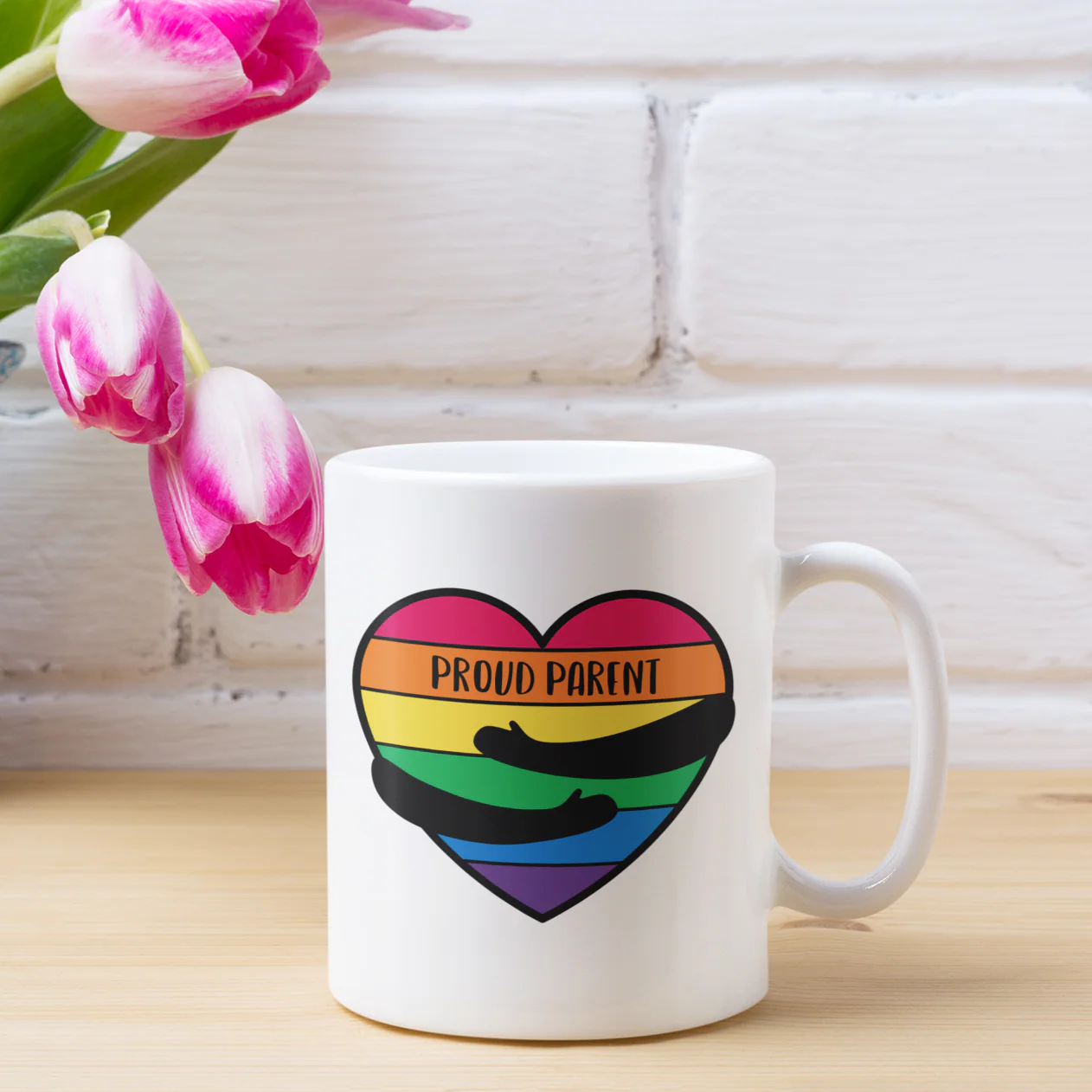 Proud Parent - Rainbow Hug Mug - Image 4