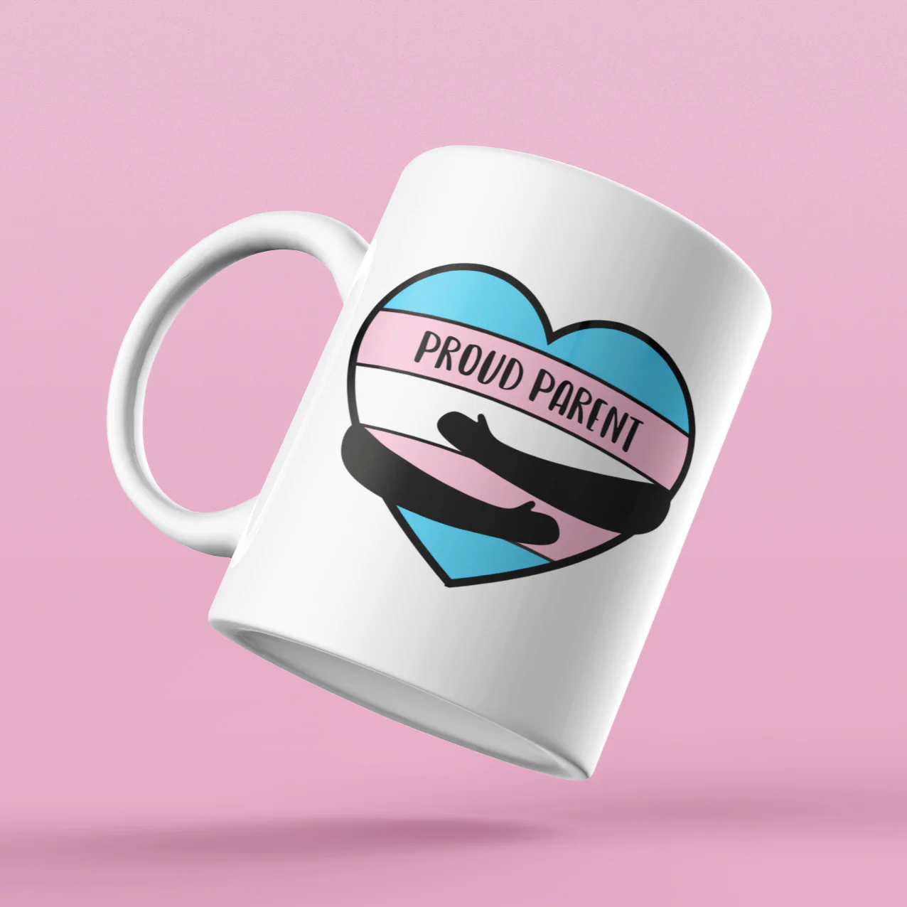 Proud Parent - Trans Hug Mug - Image 5