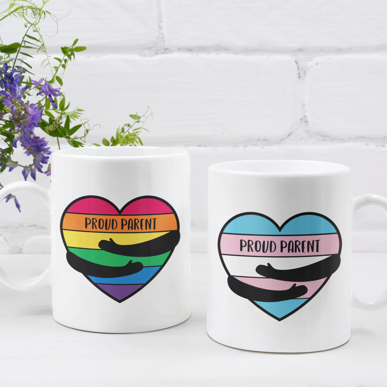 Proud Parent - Trans Hug Mug - Image 6