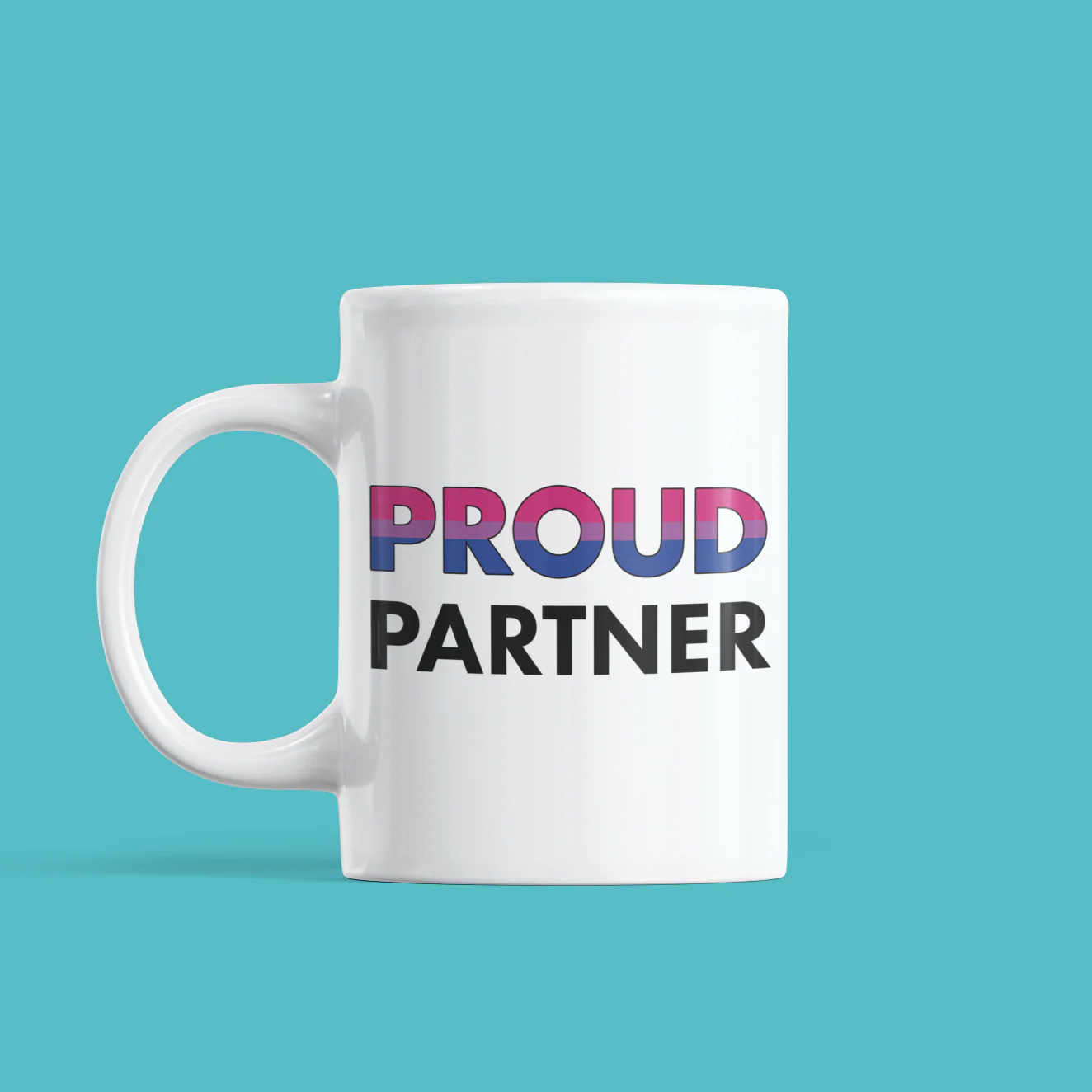 Proud Partner - Bisexual Flag Mug - Image 3