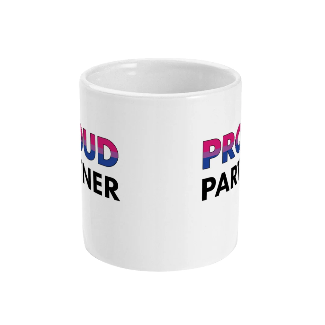 Proud Partner - Bisexual Flag Mug - Image 5