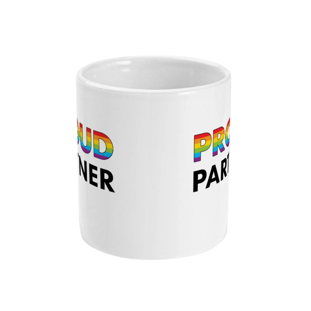 Proud Partner - Rainbow Flag Mug - Image 5